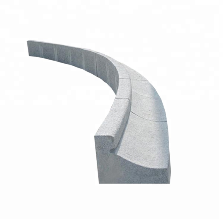 Competitive Price Light Grey G603 Flamed Granite Stone Kerb for Paving