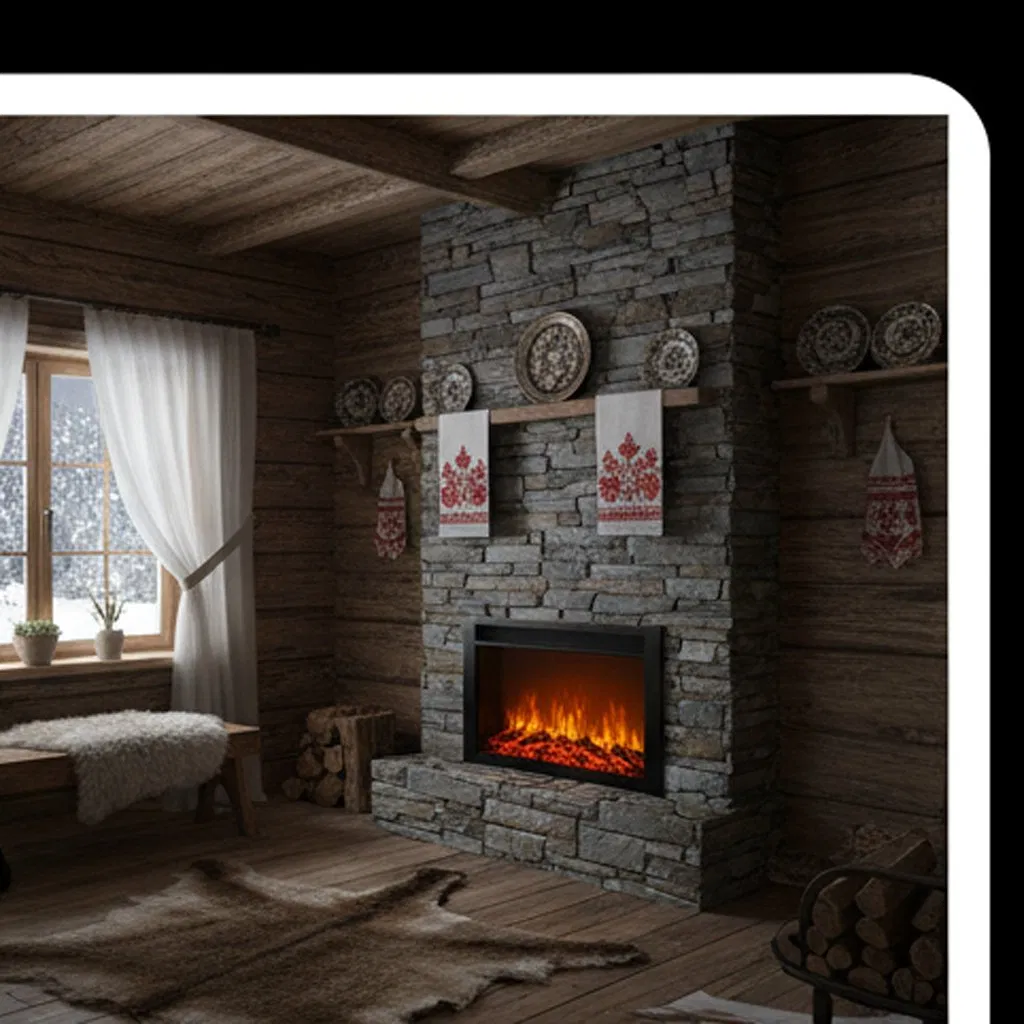 Versatile 1800mm Electric Fireplace with Button and Remote Control