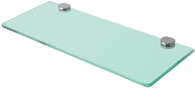 Adjustable Heavy Duty Glass Shelf Bracket Clamp Holder Clip 4 PCS Chrome