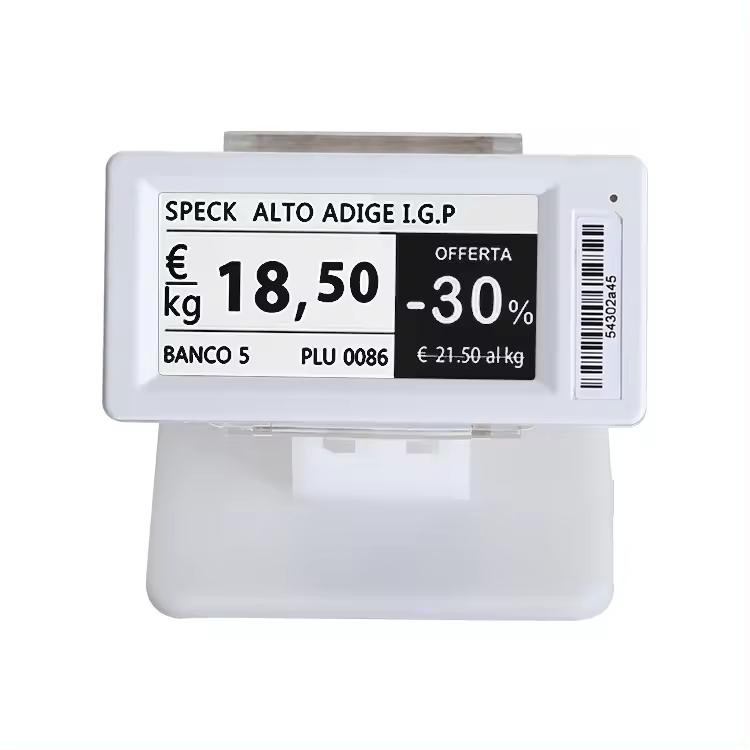 Black and White Plastic 2.13-Inch Electronic Product Digital Price Tag