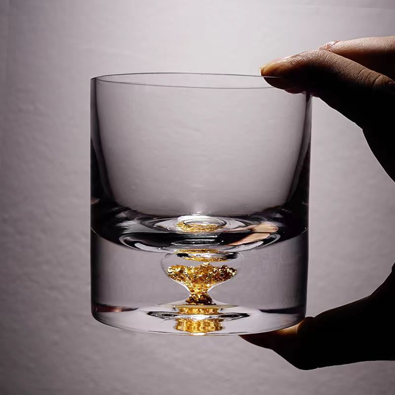 New Design Pure Crystal Whiskey Glass Home Bar Upscale European Style Large Wine Glass