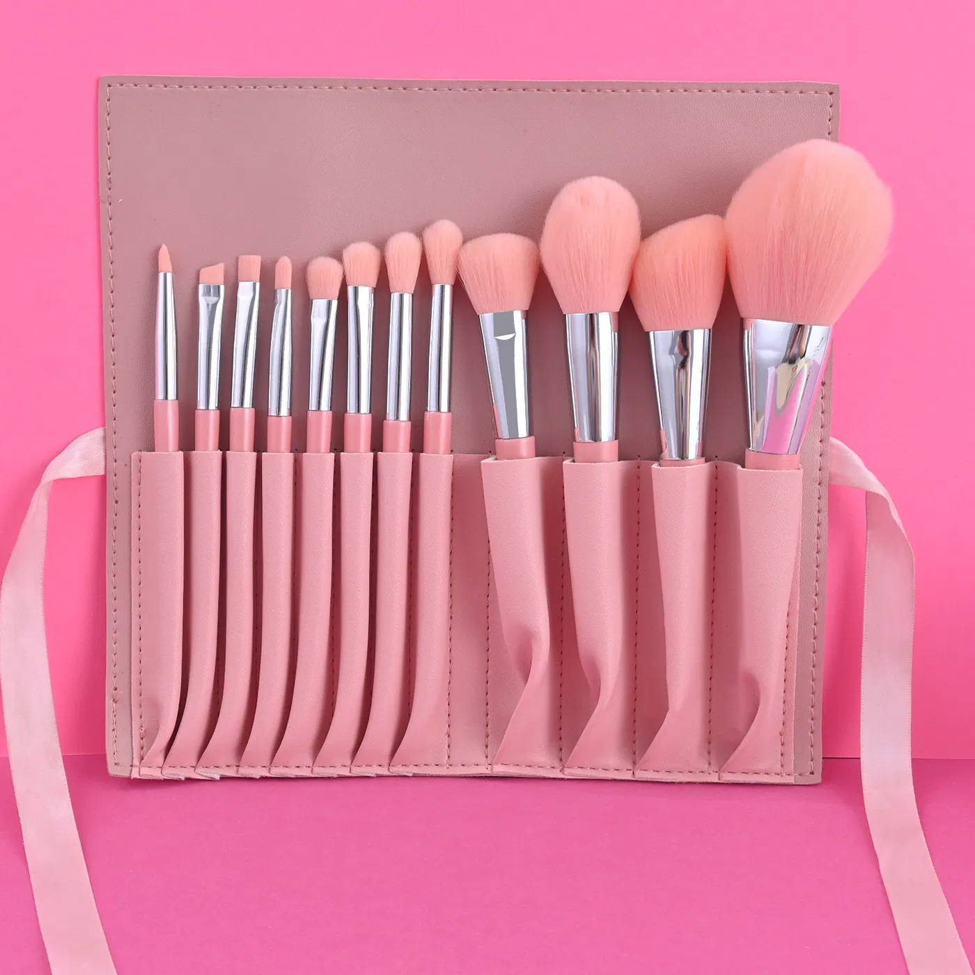 Synthetic Soft Hair Beauty Colorful 12PCS Cosmetic Kit Makeup Brushes Sets
