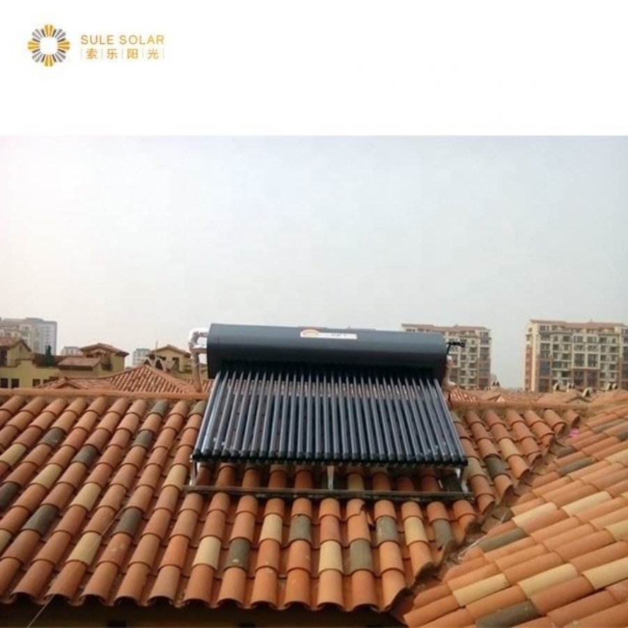 High-Efficiency Solar Water Heater with Electric Backup System