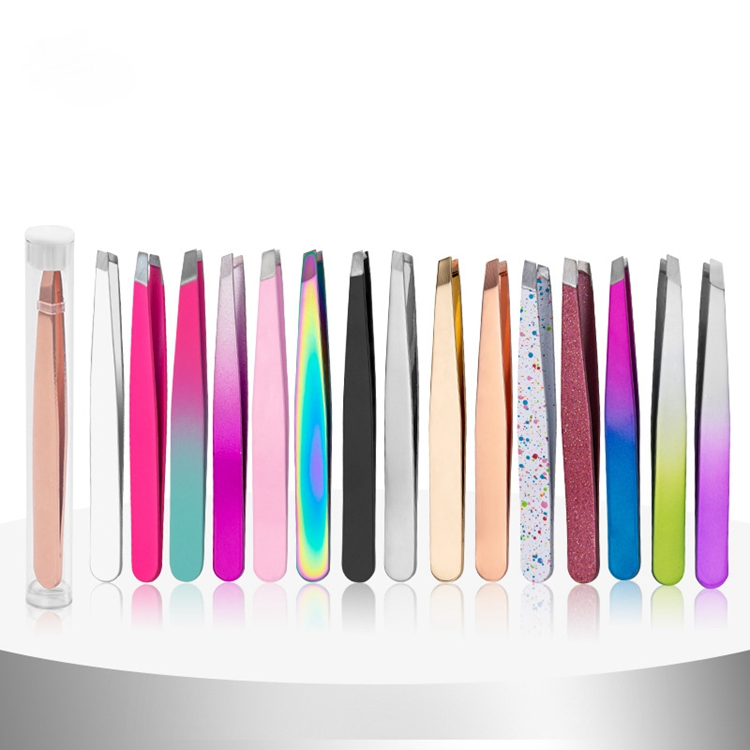 Hot Selling Eyelash Tweezers Packaging Storage Box Private Label Eyelash Tweezers with Packaging Tube