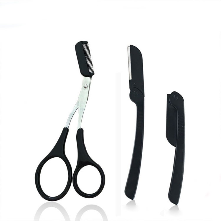Beauty Makeup Tool Set Stainless Steel Eyebrow Trimmer Razor
