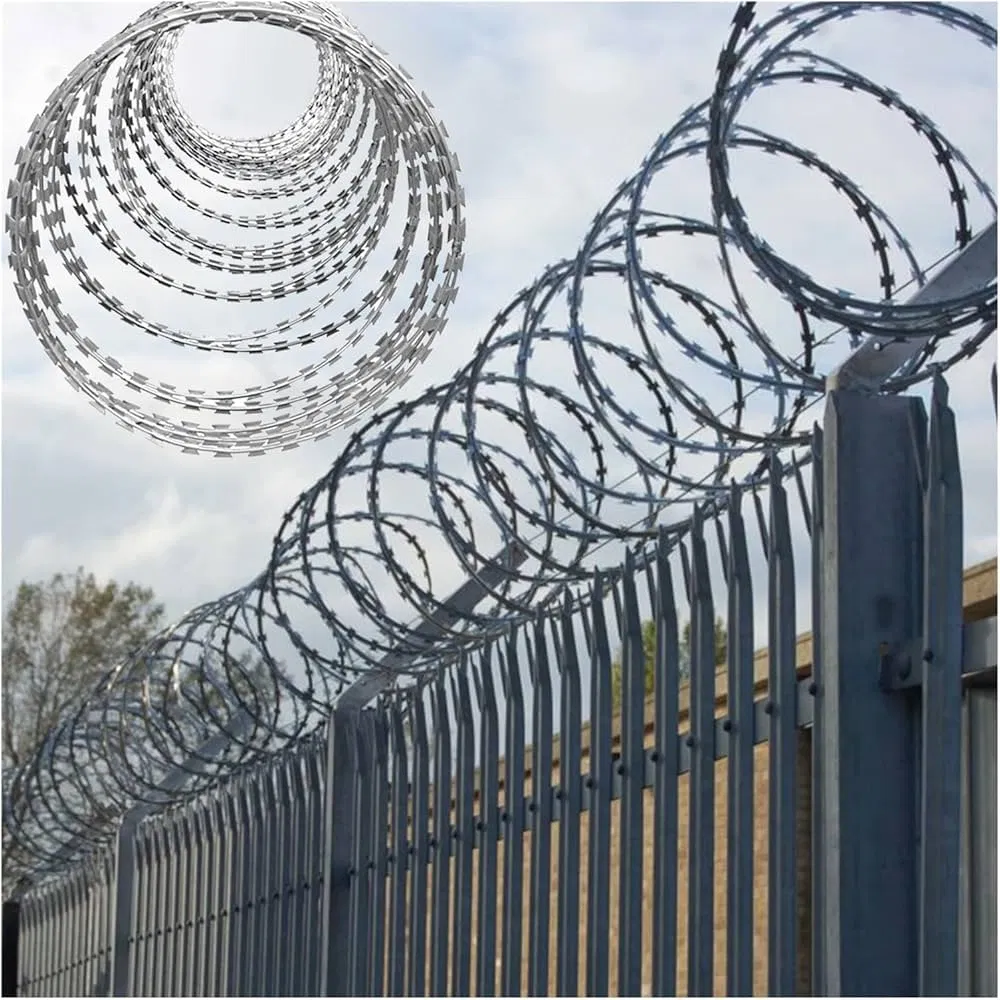 Durable Galvanized Razor Wire for Enhanced Perimeter Security