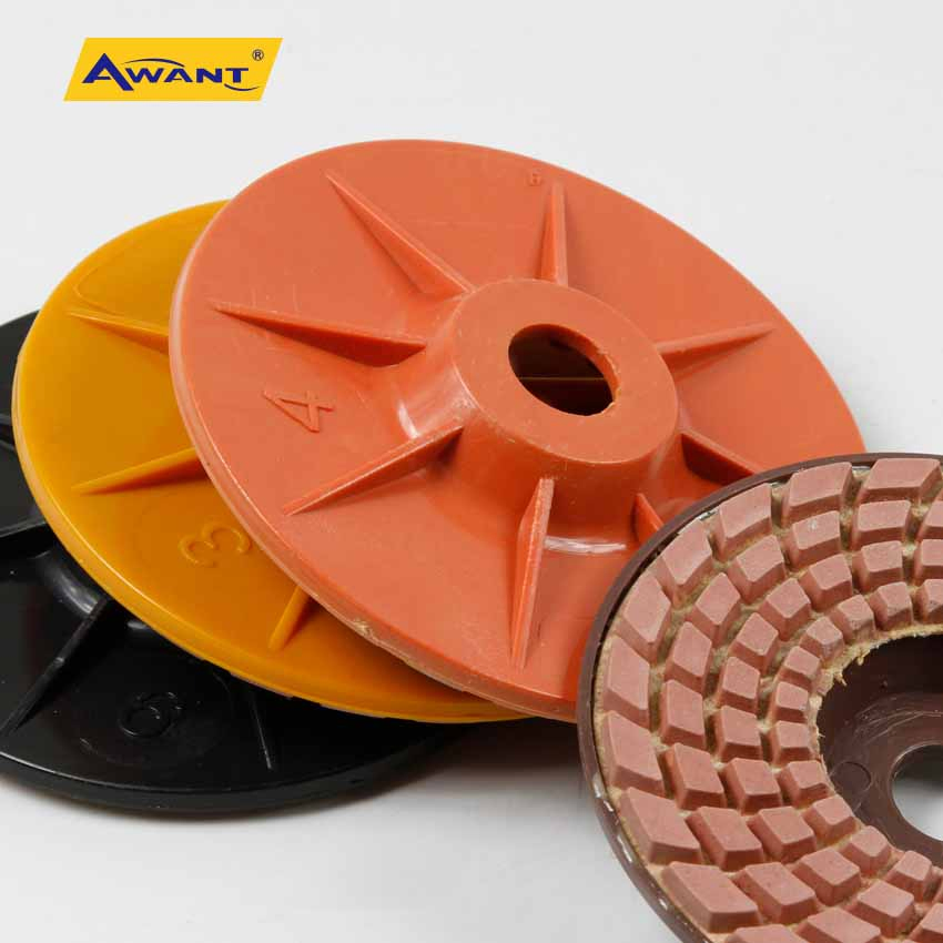 4 Inch Pink Good Marble Polishing Pad for Granite Concrete