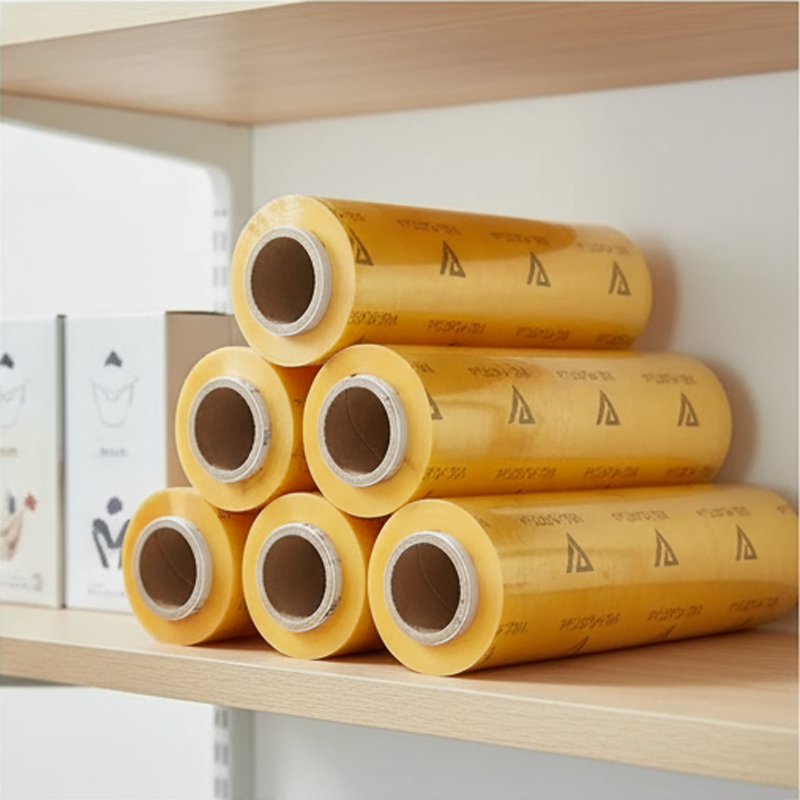 Excellent Quality Customized Printed Food PVC Wrapping Film Stretch Jumbo Roll Plastic Cling Wrap Film