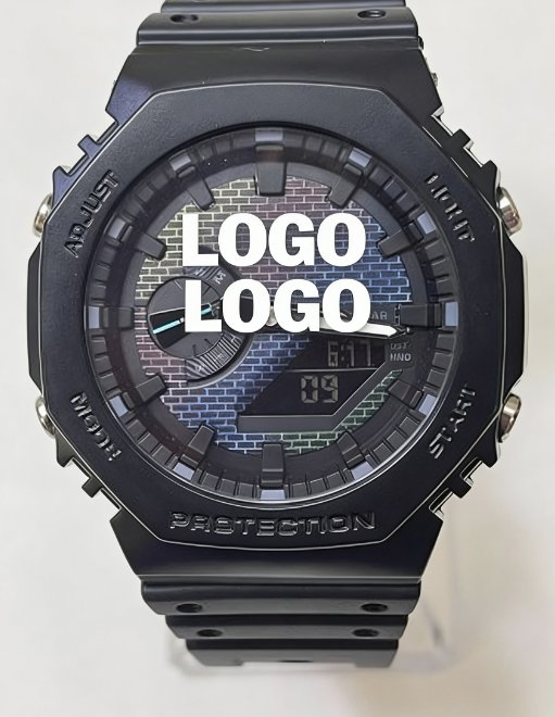 High Quality Luxury Digital Fashion Watch Handmade Black Moissanite Stainless Steel Quartz Unisex All Day Wearing