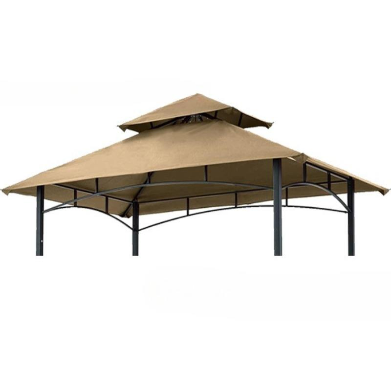 Great Quality High-Strength PVC Sun Cover Gazebo Replacement Top Weather-Resistant Outdoor Canopy