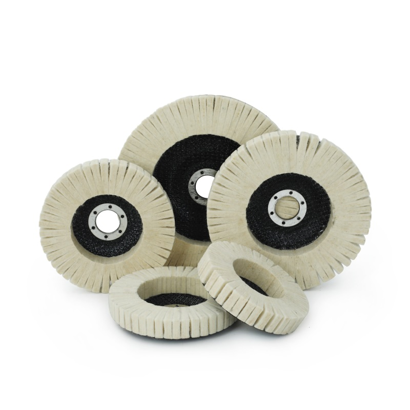 Buffing King 100/115/125/150/180 mm Upright Wool Felt Disc Wool Felt Polishing Pads Buffing Wheel