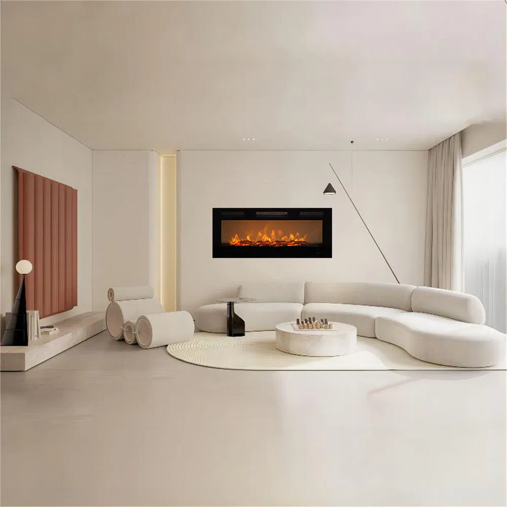 Hot Selling Background Home Wall Emulates Flame Decorative Electric Fireplaces with Heat