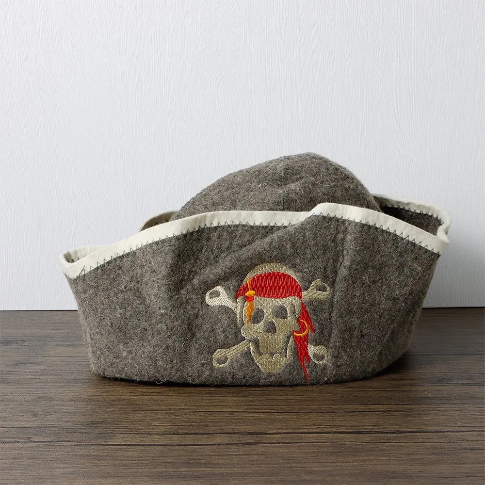 Manufacturer Custom 100% Wool Felt Sauna Hat with 2mm Felt Thickness