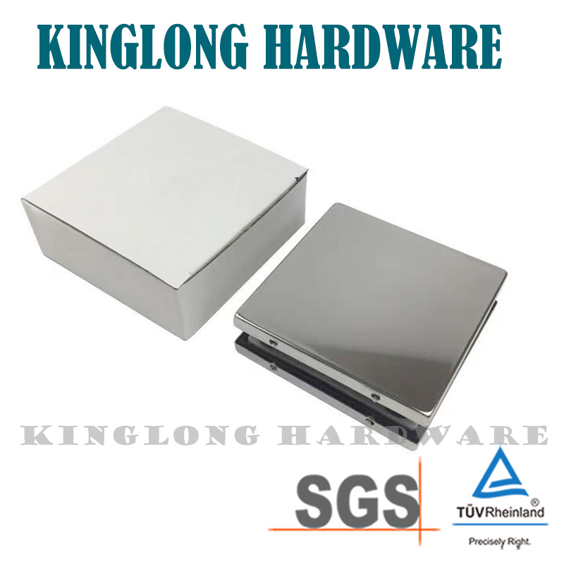 New Style Stainless Steel Glass Door Hardware Door Fitting Square Style Patch Fitting Fixed Clamp