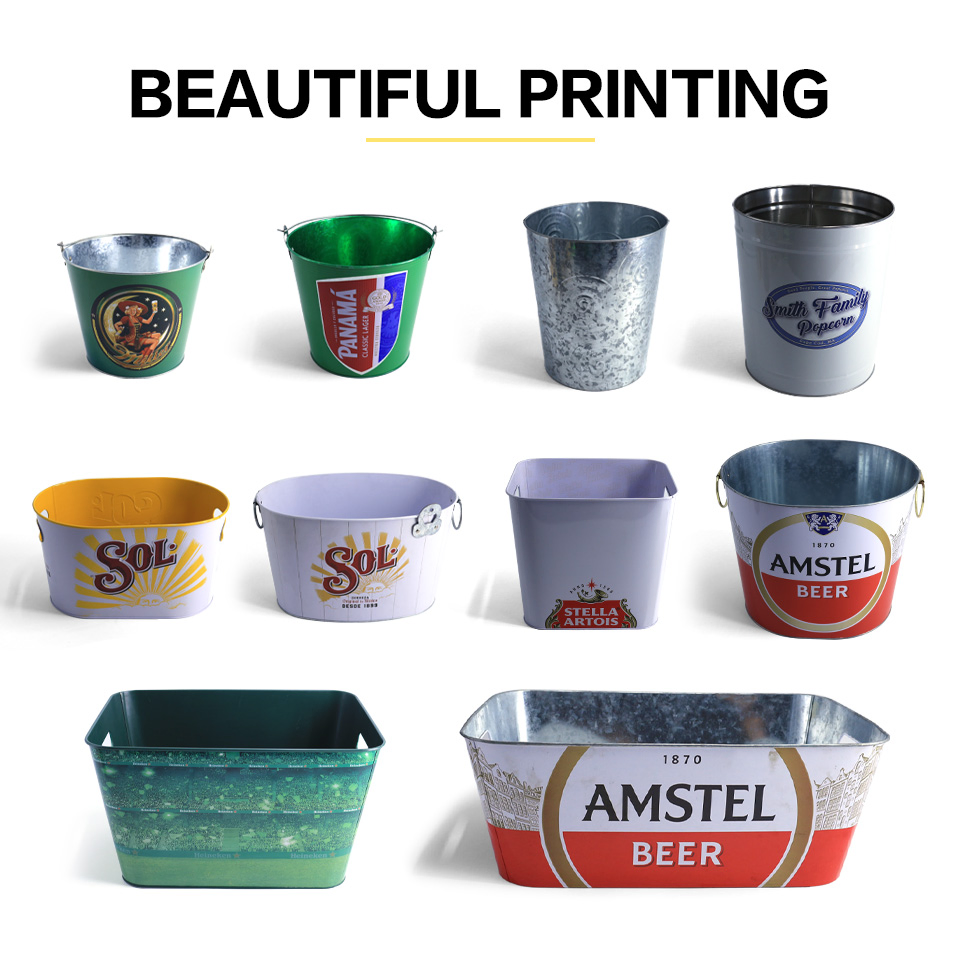 Ведро-холодильник для напитков с ручкой