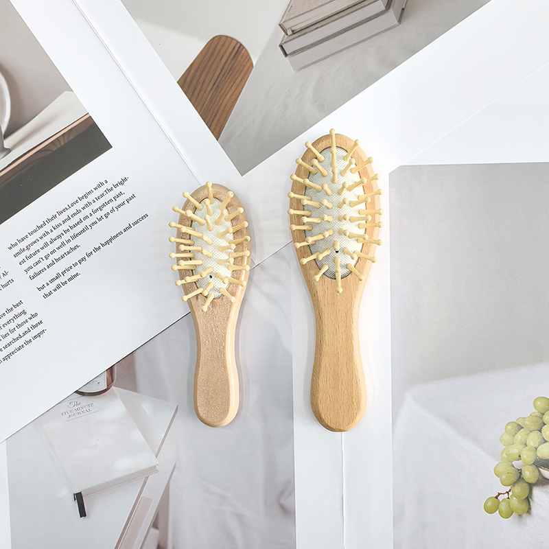 Anti-Static Natural Bamboo Comb Health Hair Care Air Cushion Brush Wooden