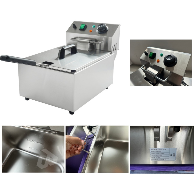 Win Tend Commercial Chicken Chips Single Tank Electric Fryer