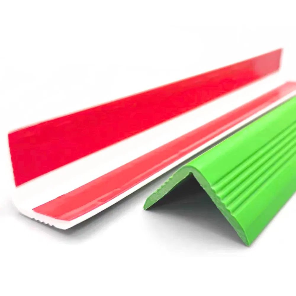 Stair Tread Anti-Slip Strips L-Shaped PVC Material Easy to Install