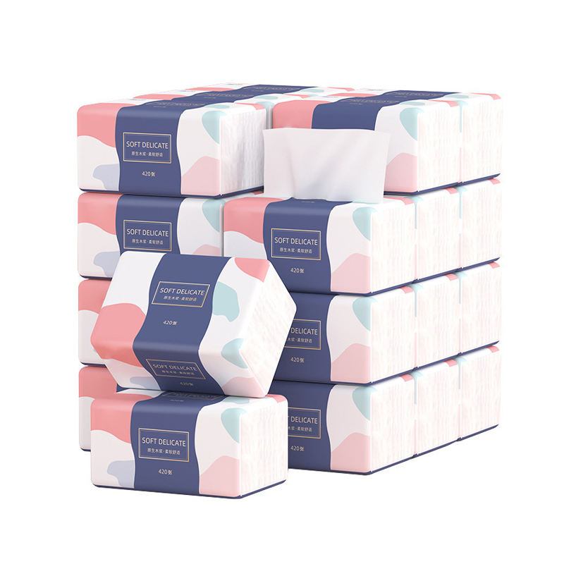 High Quality Ultra Soft Pure Virgin Wood Pulp Factory Wholesale Facial Tissue