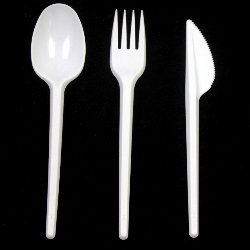 PS Plastic Spoon Fork Disposable Plastic Cutlery of Plastic Fork Spoon