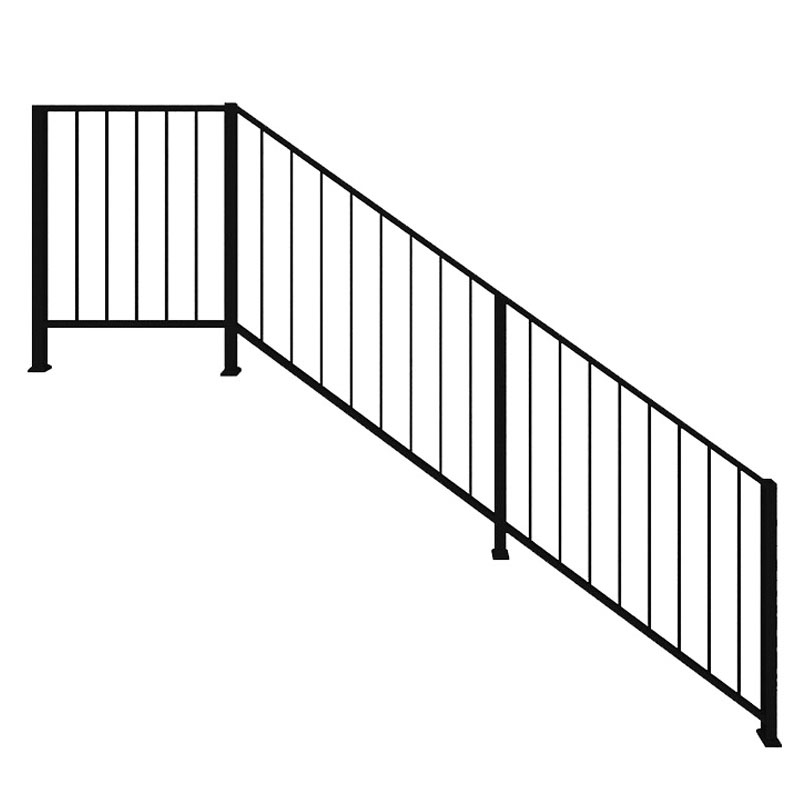 China Manufacturer Simple Stair Railing Designs Metal Staircase Handrail