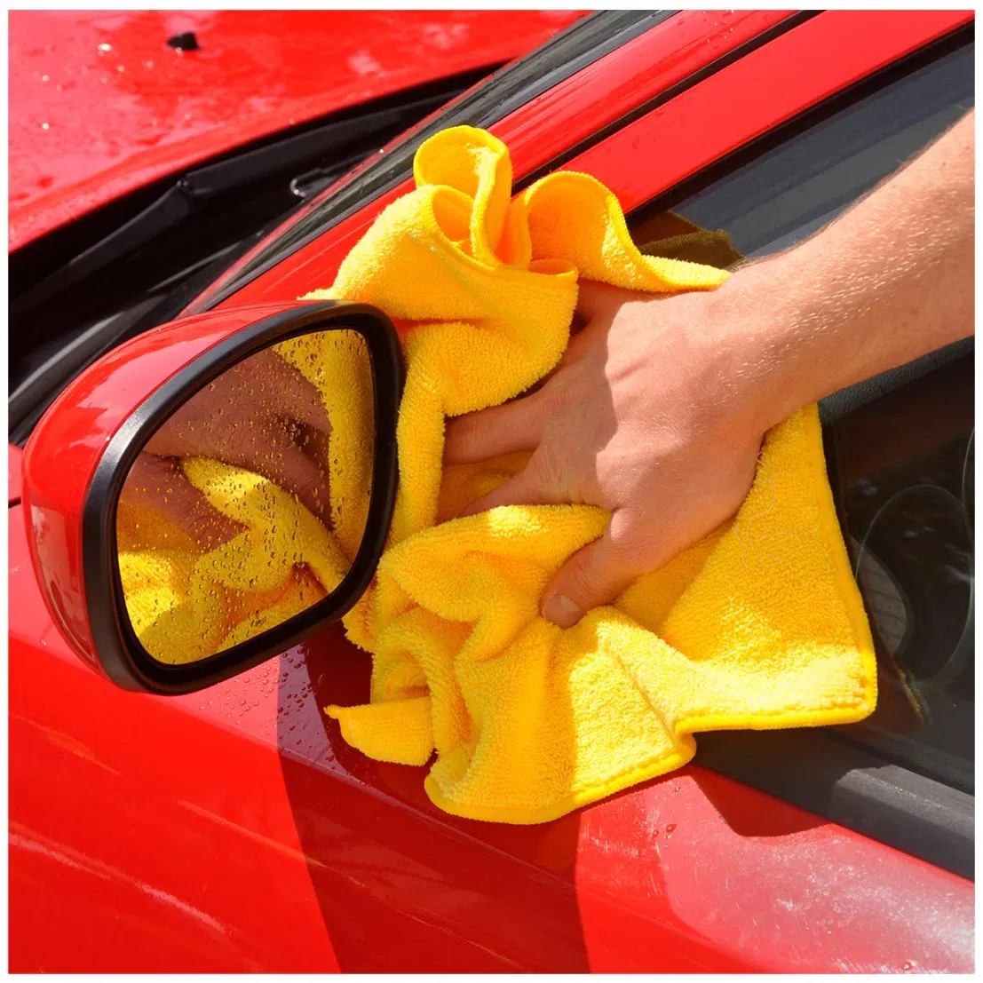 Custom Printed 36-Packs 400GSM Premium Microfiber Cleaning Cloths Car Towels