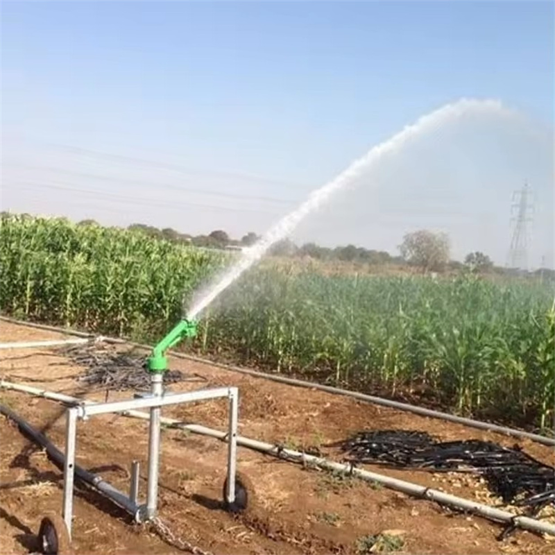 Farmland Irrigation System Rain Gun Stand 360 Auto Rotary Sprinkler Spray Gun