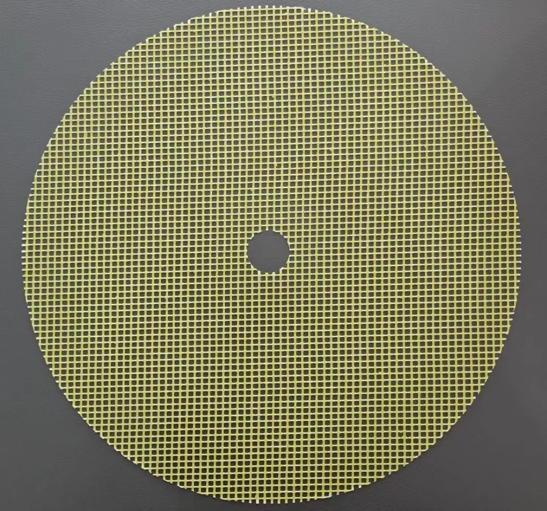 4''-7'' Grinding Wheel Strengthening Base Part Resin Coated Fiberglass Mesh Backing Disc