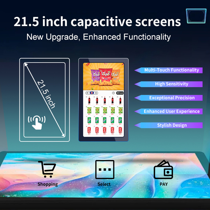 Afen Vending Machine 22 Inches Touch Screen Vending Snack Drink Machine