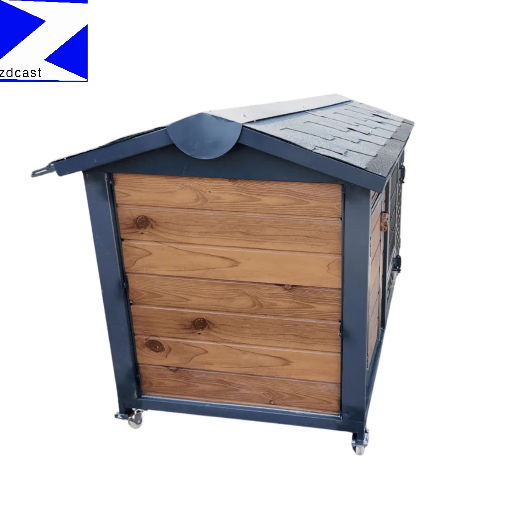 Weatherproof Outdoor Dog House with Balcony for Comfort