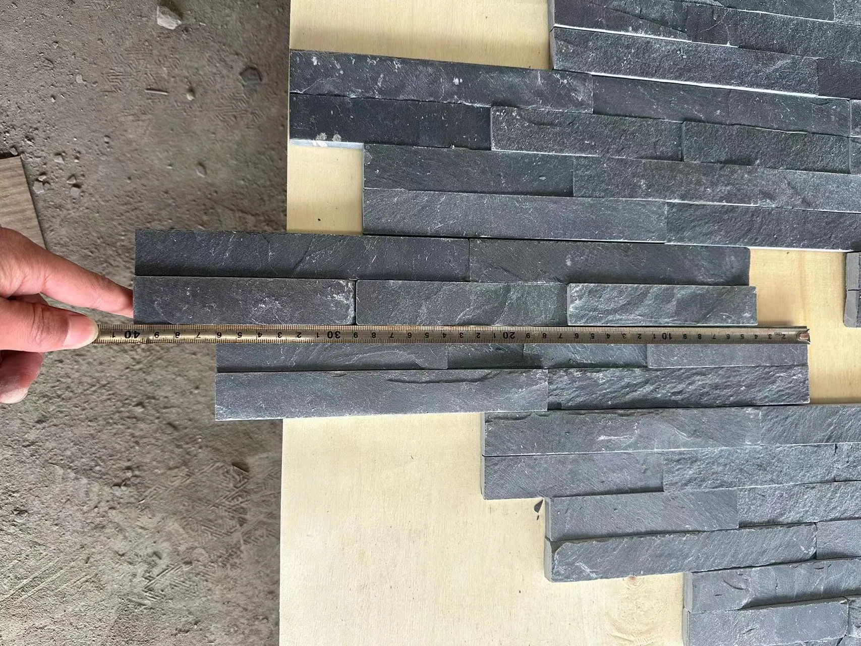 Black Slate Culture Stone for Cut to Size Tile Roof Tile Culture Stone