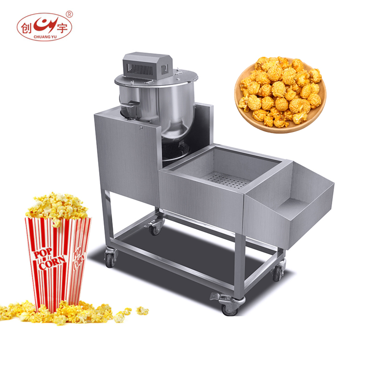 Chuangyu Industrial Automatic Gas Popcorn Machine Kettle Caramel Maker Corn Puffing