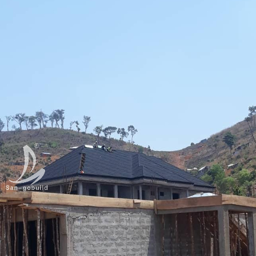 Nigeria Color Warranty Roofing Tiles Milano Roman Shingle Stone Coated Roofing Tiles