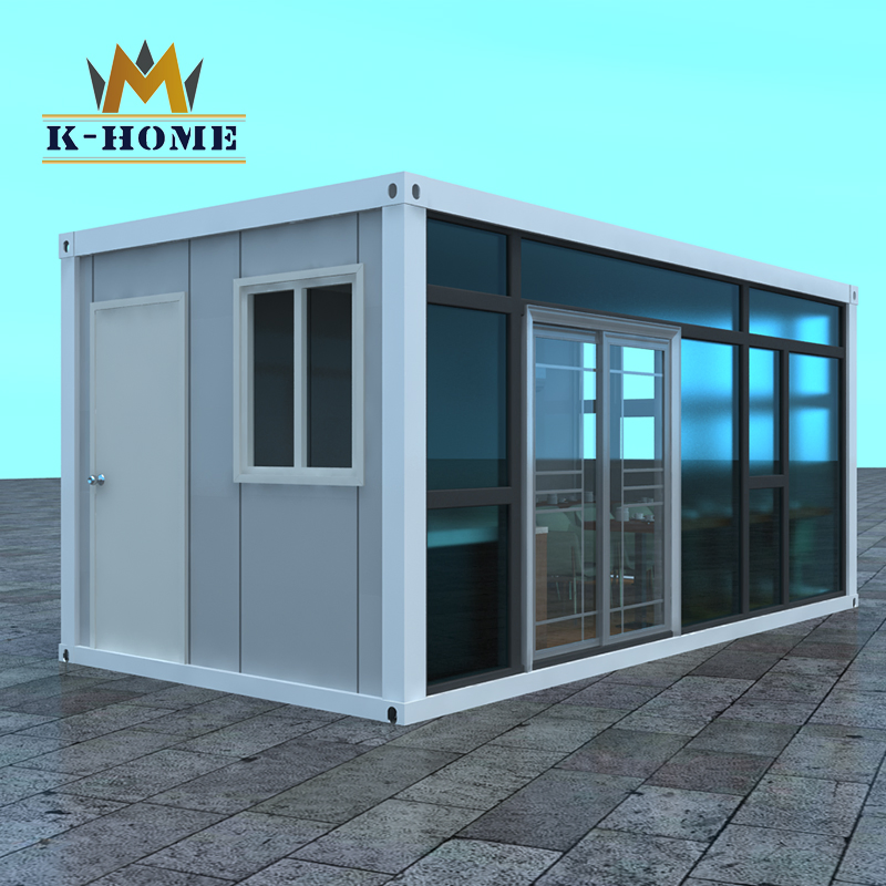 Portable Home Movable Container Snack Shop with Glass Wall