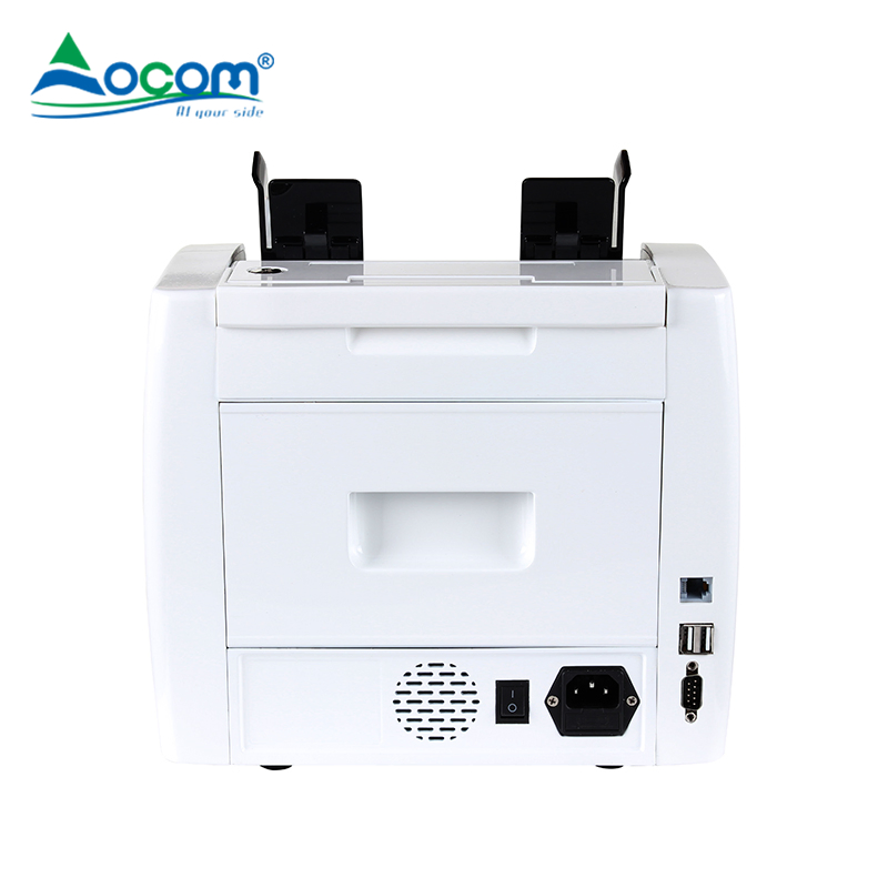 High Speed Mixed Dual Cis 2 Pocket UV Counterfeit Money Counter Detector