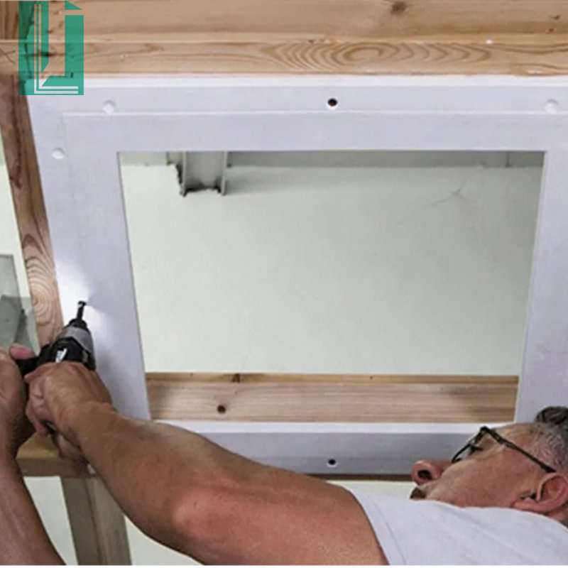 Indoor Access for Gypsum Board Wall and Equipment Access