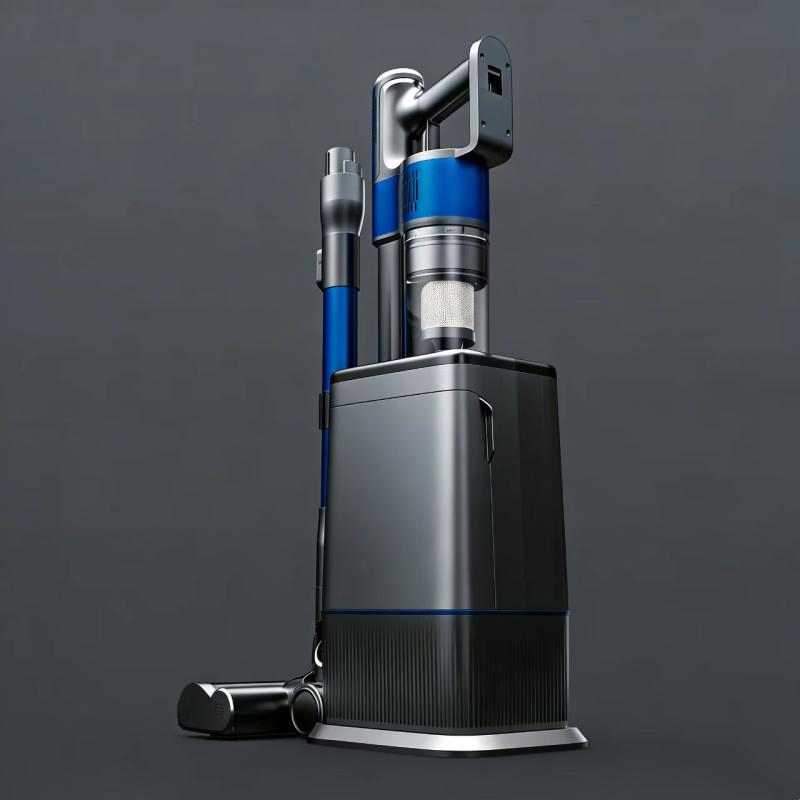 Cordless Stick Vacuum Cleaner with Real Motorized Auto-Empty Suction Station (No Blow-in)