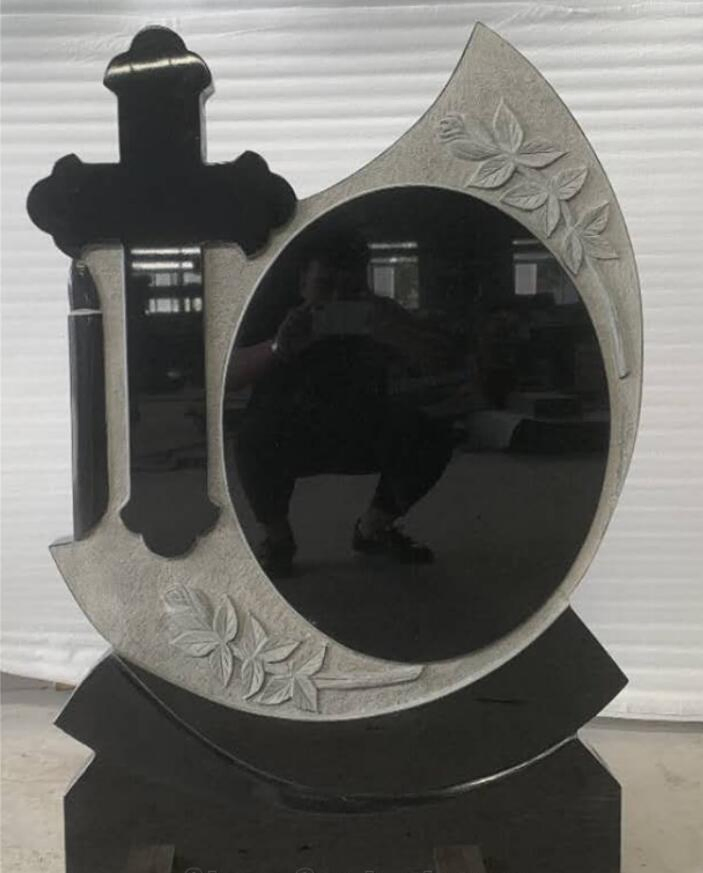 Natural Stone SF-089 absolute Black Granite Tombstone Monument for Memorial/Dead/cemetery/graveyard
