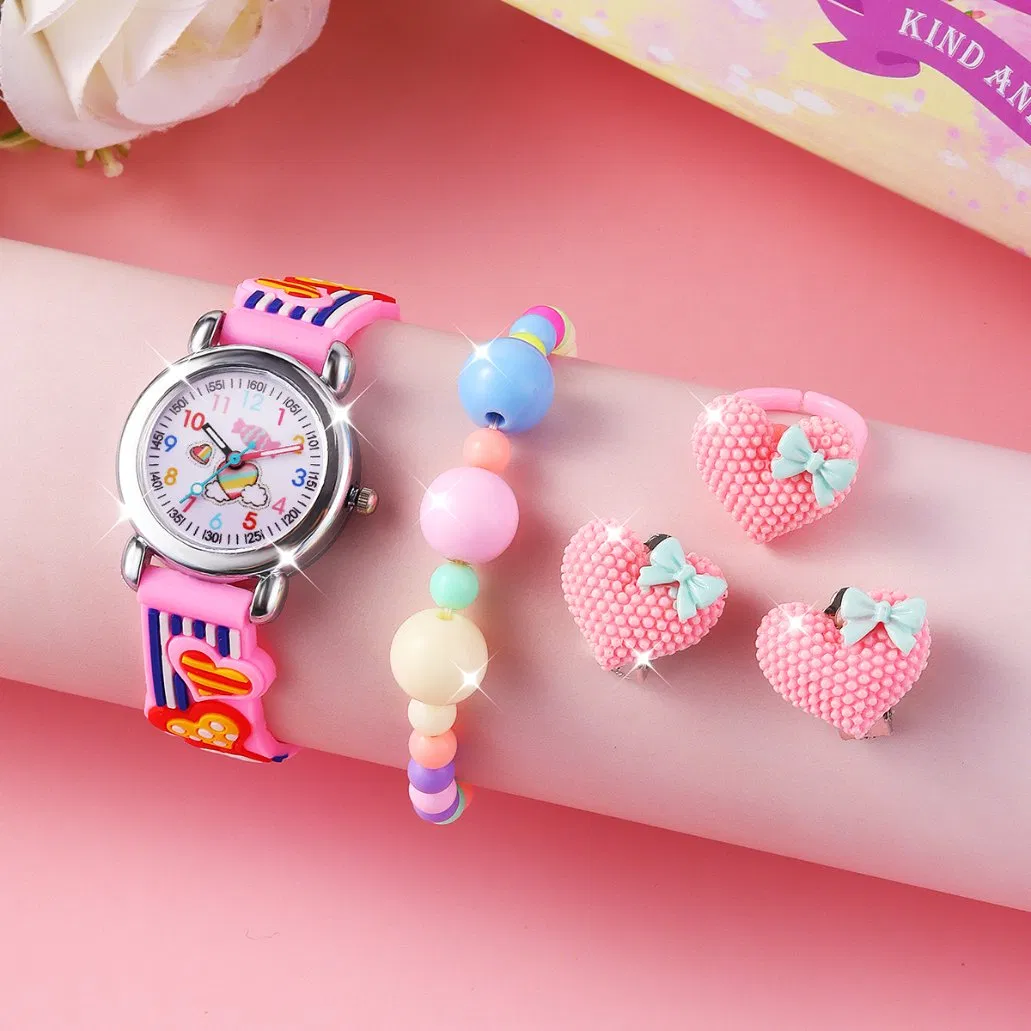 Watch Set Cute Versatile Child Teenager Pink
