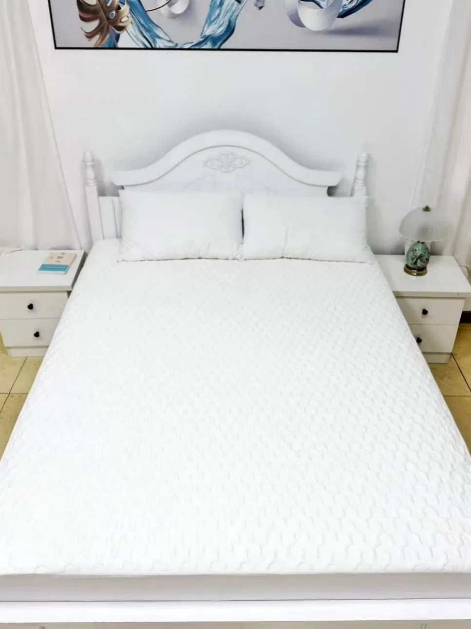 Breathable 300tc Resisting Pilling Bed Base Cover with 1 Fitted Sheet