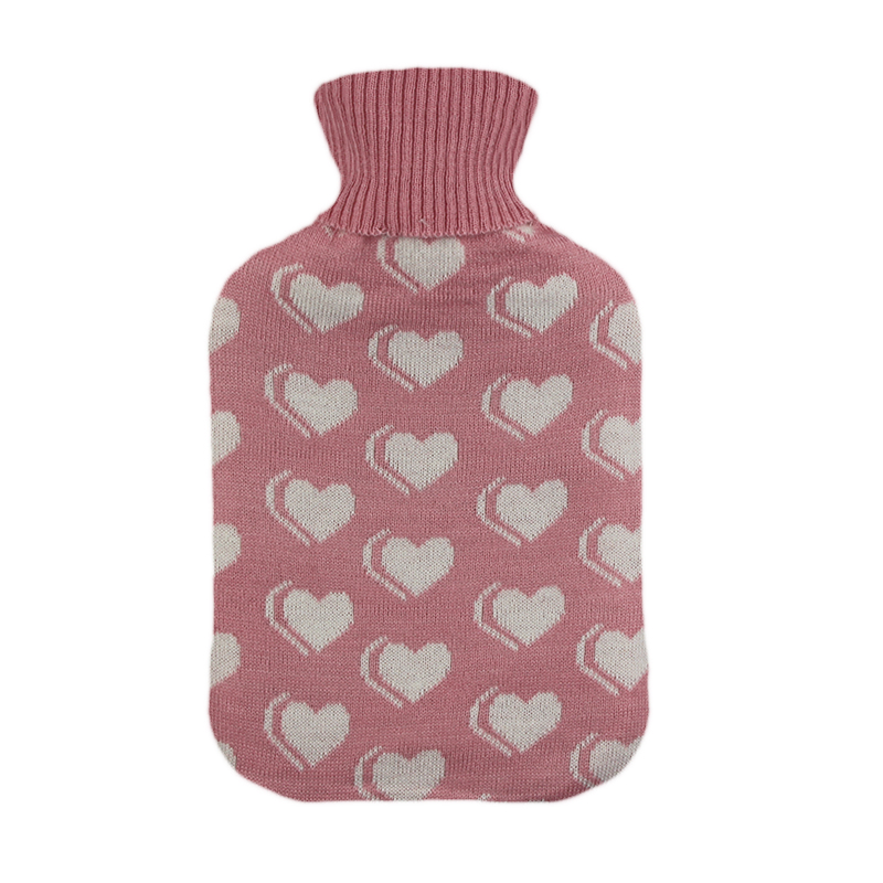 Rubber Hot Water Bottle Bag Large with Soft Cover for Menstrual Cramp Neck & Shoulder Pain and Hand Feet Warmer Hot Water Bag