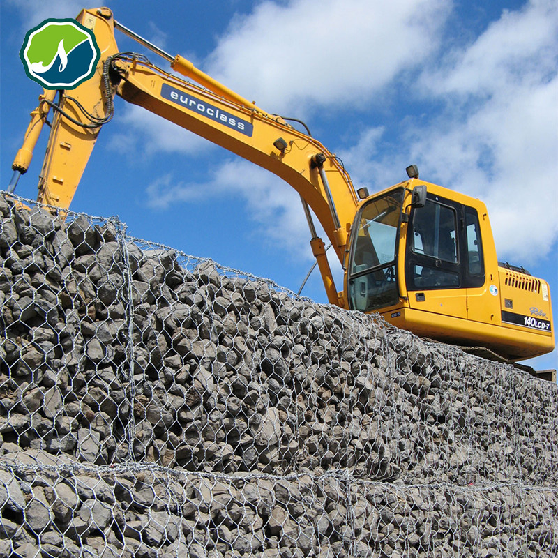 Factory HDP PVC Coated Pet Polyester Hexagonal Gabion Retaining Wall Basket/Gabion Stone Cage Box Wire Mesh