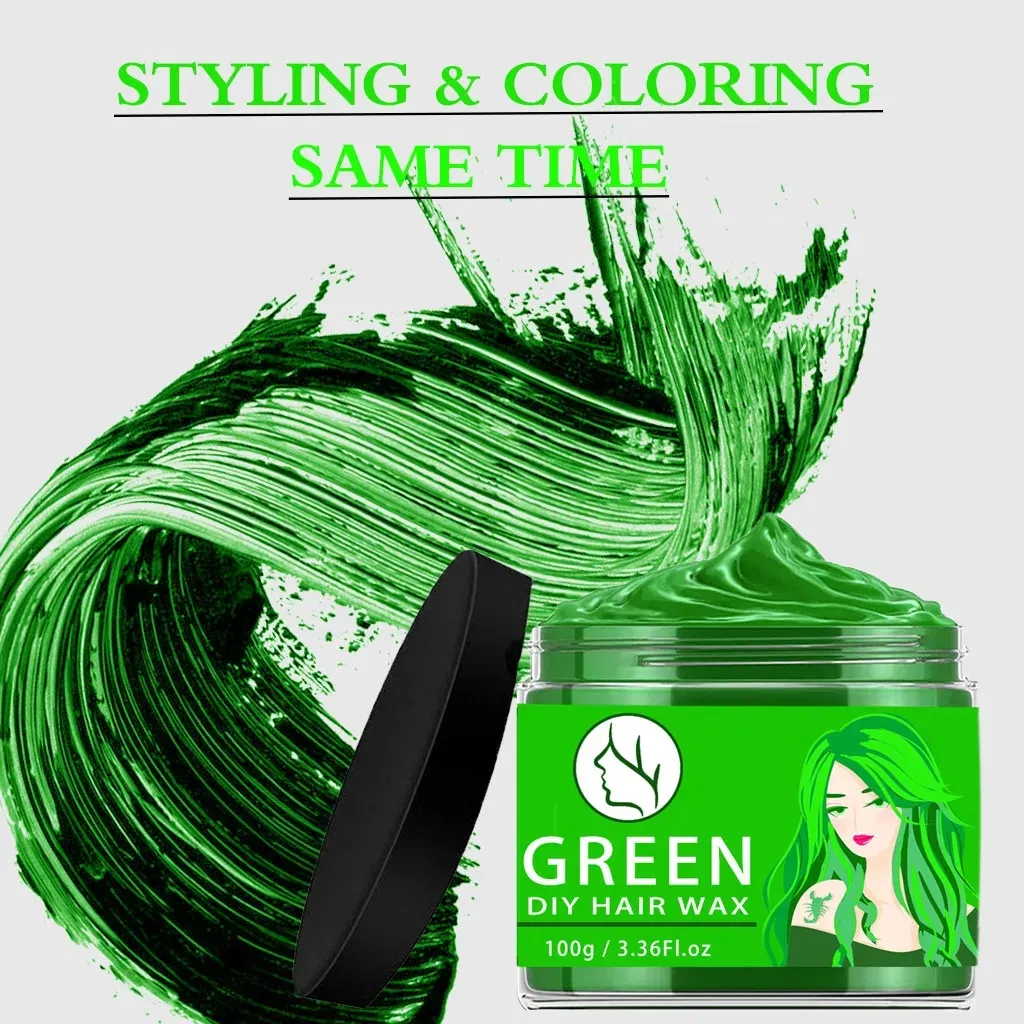 OEM/ODM Hair Wax Clay Natural Hair Coloring Wax Material Disposable Hair Styling Clays Ash for Cosplay, Party