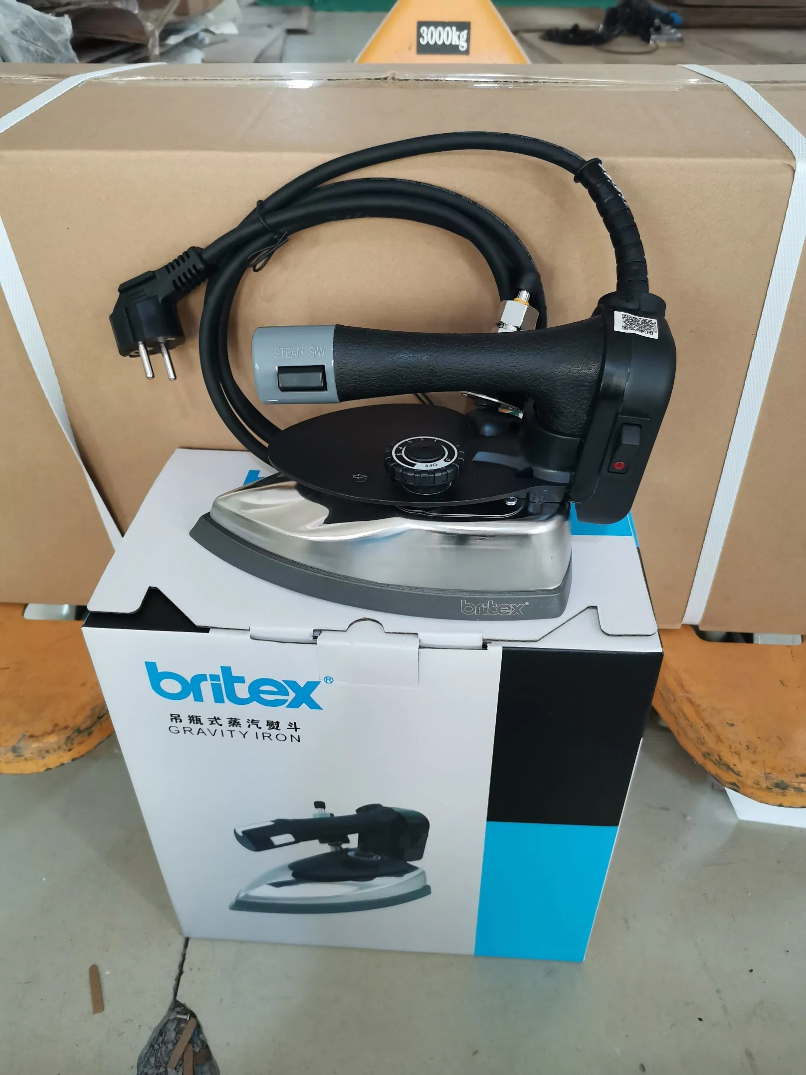 Br-Es300L Factory Wholesale Industrial Mini Electric Steam Iron for Hotel Household Appliances