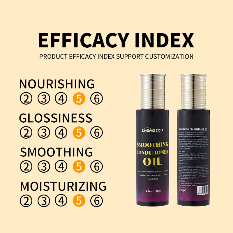 Custom Label 120ml Hair Treatment Product Scalp Smooth Anti Itch Glossy Repair Care Hair Argan Oil
