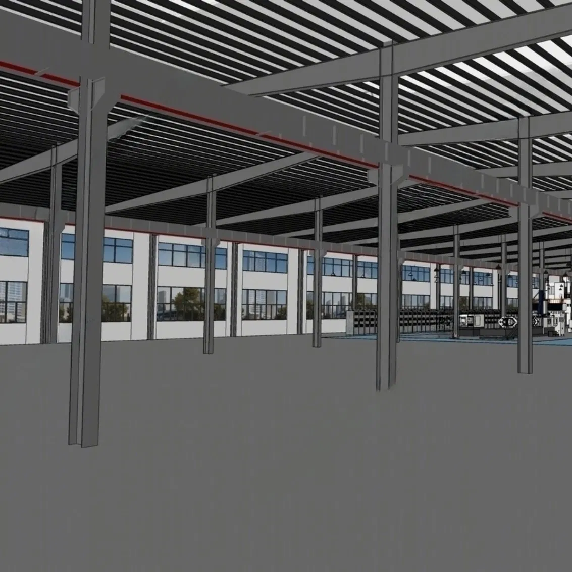 Professional Economical Prefab Building Metal Q355/Q235 Large Span Steel Structure Workshop