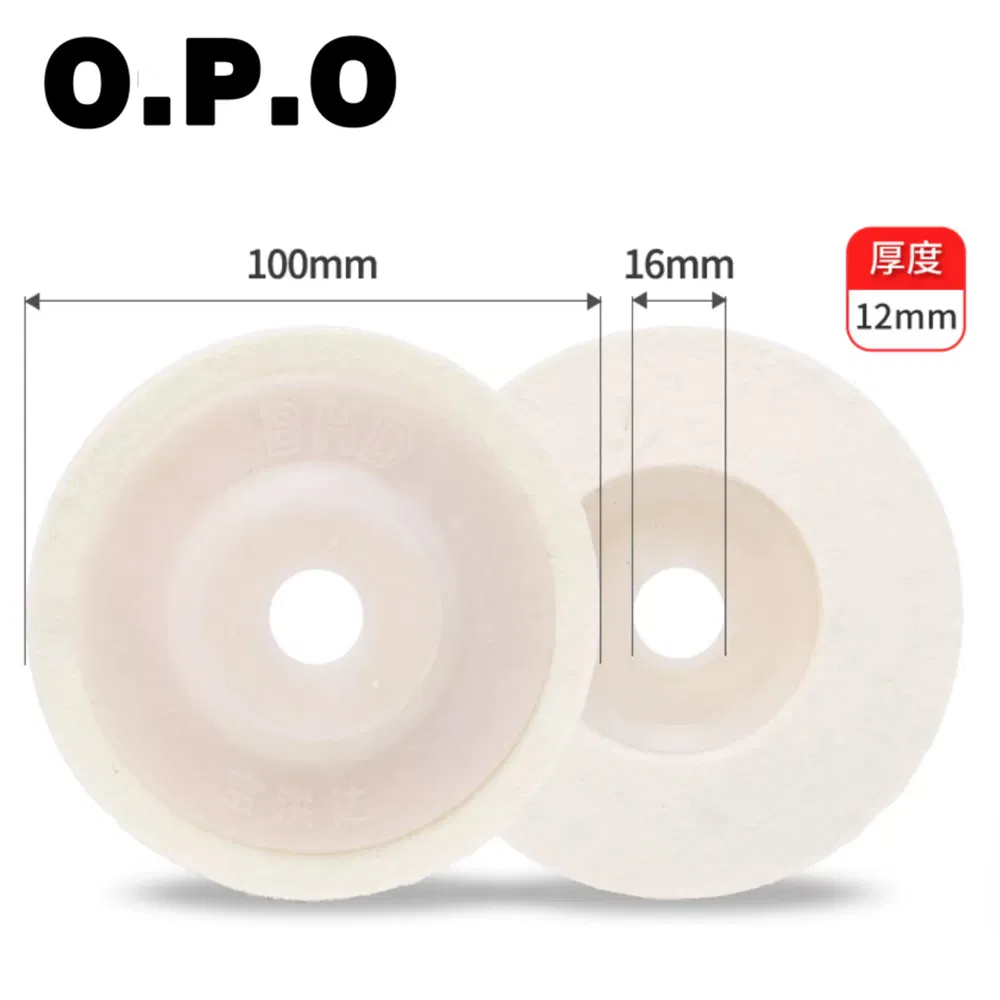 100mm Fine Wool Flap Disc Wool Felt Polishing Wheel for Stainless Steel Abrasive Tools