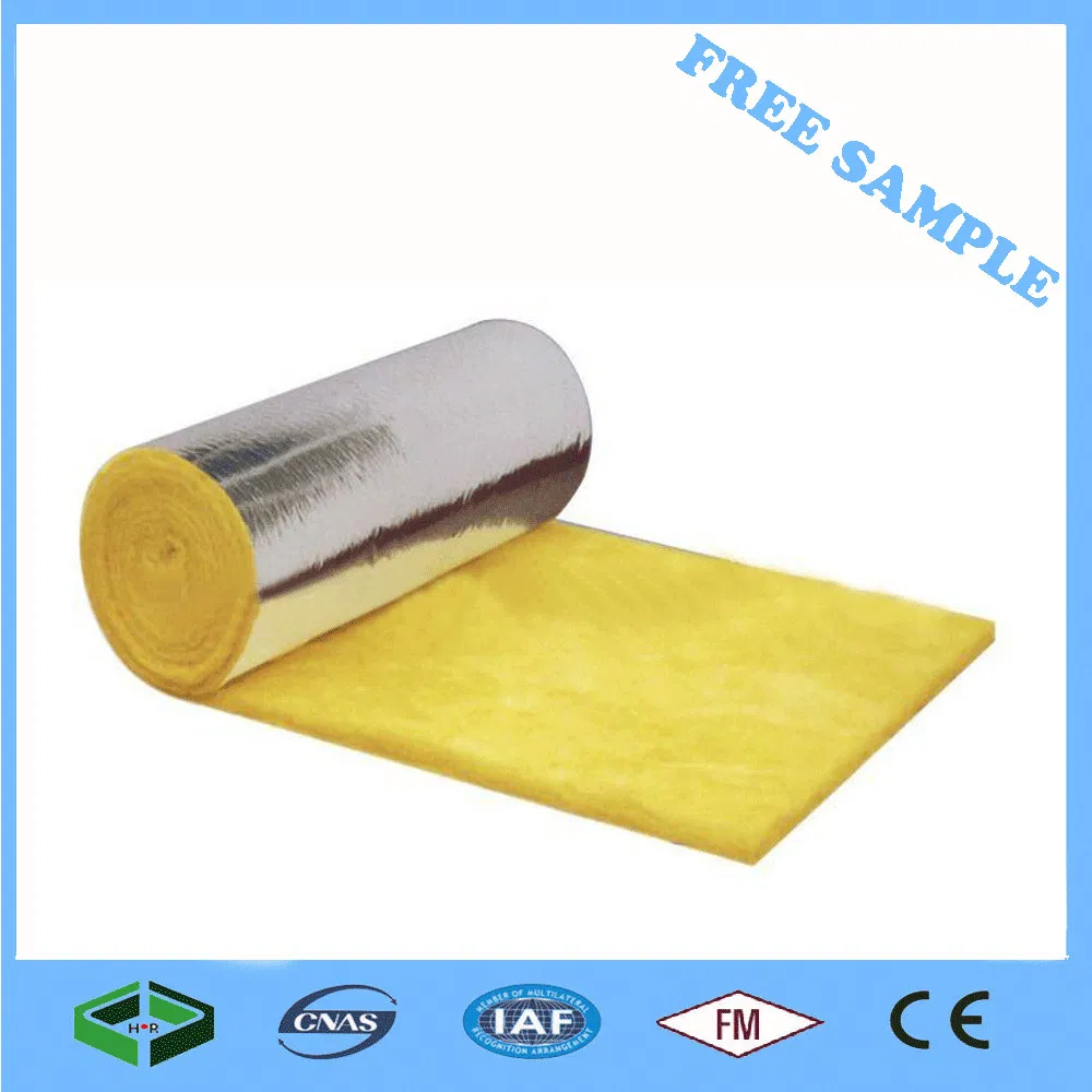 High Temperature Insulation Material Glasswool with Aluminium Foil Insulation for Soundproofing