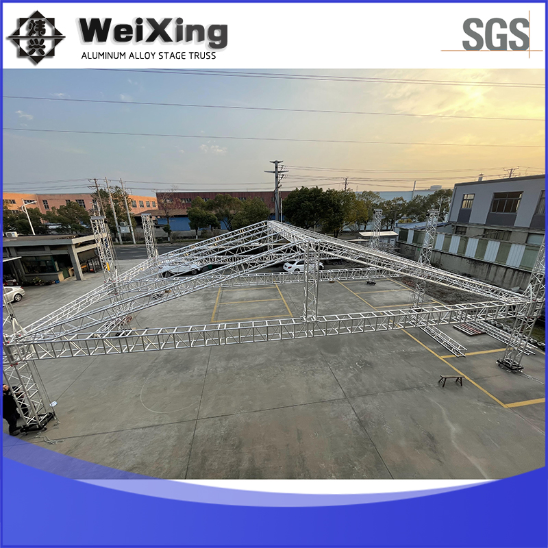 300X300/400X400mm Spigot Truss Aluminum Stage Frame Space Frame Structure Socket Lifiting Truss F34 for Concerts and Exhibitions