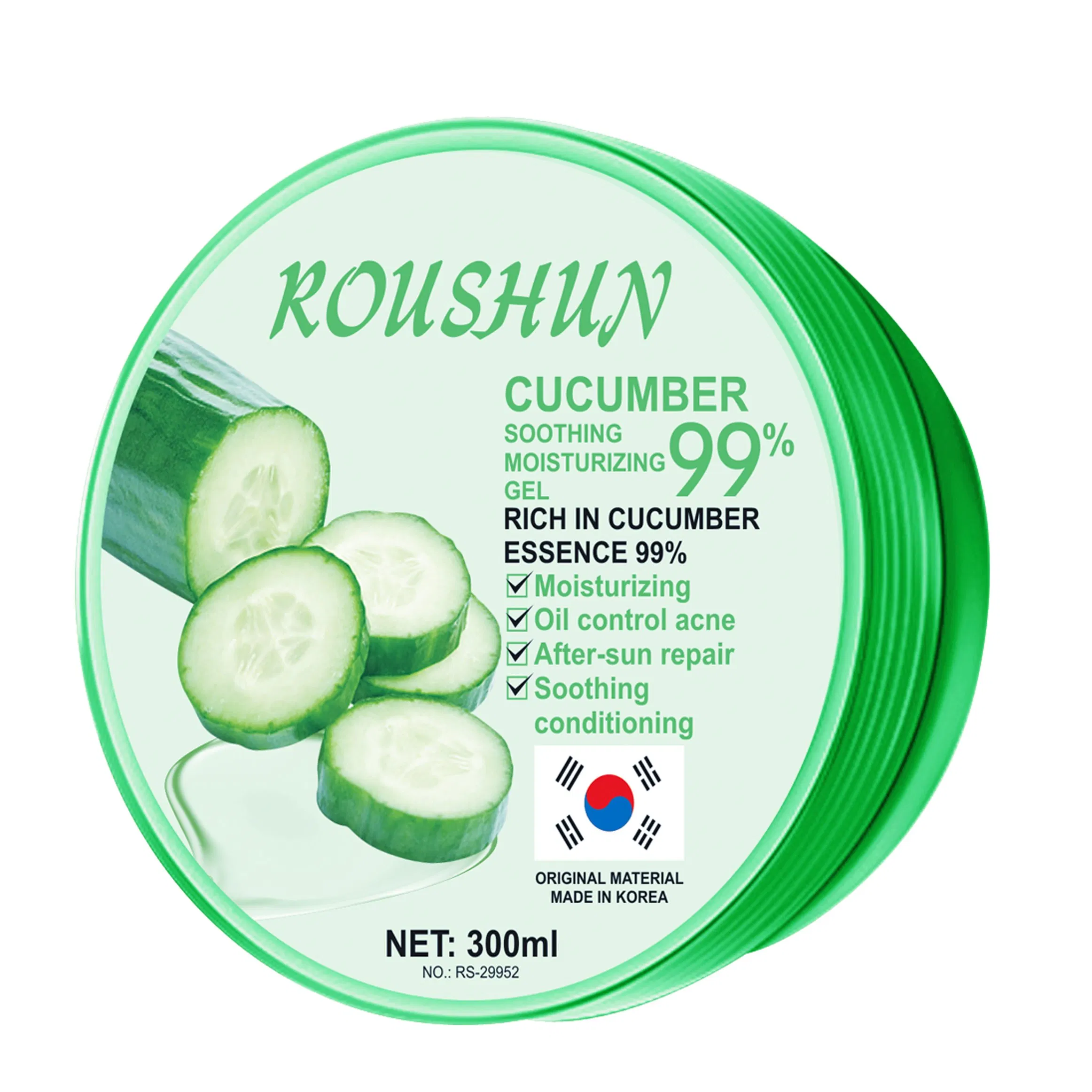 Roushun Cucumber Soothing Moisturizing Gel 99% Oil Control Acne After-Sun Repair